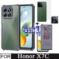 4 in 1 Honor X7C Shockproof Phone Case for Honor X7A X7B X8B X8A Camera Lens Glass Screen Protector 
