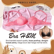 CH HM WOMEN'S BRA WIRE PUSH UP ORANGE SIZE 32C BRANDED UNDERWEAR