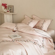 Four-Piece Set One-Piece Wedding Cotton Bed Cover Four Seasons 2025 New Style Quilted Wedding Full H