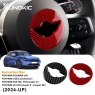 KUNGKIC For 24‑25 MINI J01 U25 F65 Steering Wheel Center Decor Trim Cover Interior Accessories