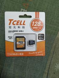 TCELL冠元 MicroSDXC UHS-I 128GB 85MB/s高速記憶卡