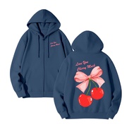 BEXLEY Cherry Much Zipper Hoodie Jacket M-XXL Unisex Men & Women