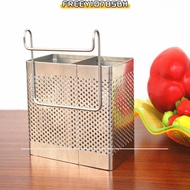FREEYIO785BH Chopsticks Fork Spoon Holder Square Storage Box Kitchen Accessories Cookware Rack Organ