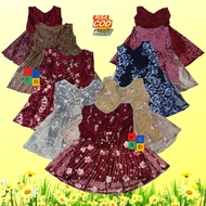 PREMIUM DRESS LIDYA FULL BRUKAT Baju Brokat Pesta Anak Perempuan 1-7Th