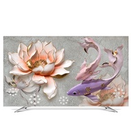 ▣✆❏LCD TV cover 42 hanging 50 inch cloth pastoral 48 cover towel TV cover dust cover cover cloth wal