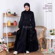 Gamis Anak Perempuan Remaja Terbaru Cutetrik Baju Muslim Anak Perempuan Gamis Hitam Polos Kinan Cute
