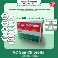 💥 VC Sun Chlorella 1500 tablets 300g  (Sun Chlorella JAPAN 日本太阳绿藻)