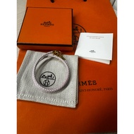 Hermes Glenan Double Tour bracelet Mave Pale Color