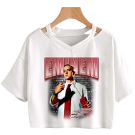 Eminem Slim Shady Crop Top - Grunge Summer Fashion with Vintage Gyaru & Fairy Shojo Style