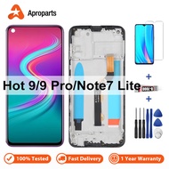 LCD For Infinix Hot 9 Hot9 Pro X655 Note 7 Lite X656 X655C Display Touch Screen Assembly With Frame 