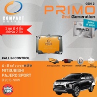 PRIMO gen2 สำหรับ Mitsubishi Pajero Sport  PajeroSport ปี 2015-Now ผ้าดิสเบรค หน้า ผ้าเบรค หน้า  หลั