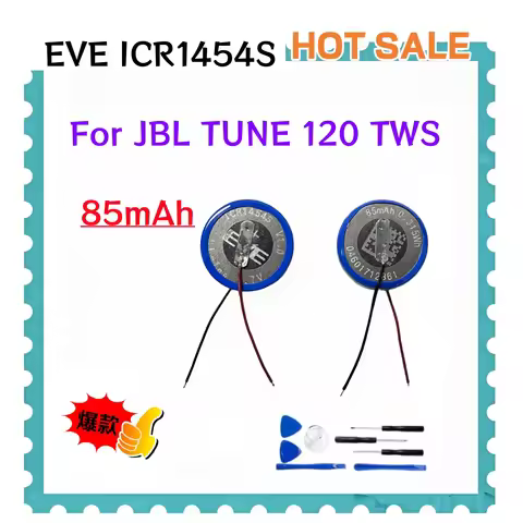 2-10PCS 3.7V ICR1454 CP1454 85mAh For JBL TUNE 120 TWS 120TWS TUNE120TWS Bluetooth Wireless Headset 