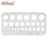 Staedtler Circular Template Clear 1-36mm 35.7x14.3x0.3 cm 576 01 F - School Supplies