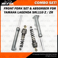 COMBO SET! HEAVY DUTY FRONT FORK SET & ABSORBER FOR YAMAHA LAGENDA SRL110 Z / ZR