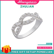 [RG5246] Cincin BERSILANG ZHULIAN Rhodium Plated Ring Jewellery Cincin Zhulian Saduran Rhodium Zhuli