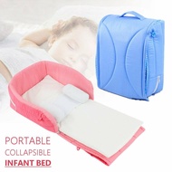 (Ready Stock) Portable Baby Cot Folding Travel Crib Nursery Infant Sleeping Bed Carry Bag