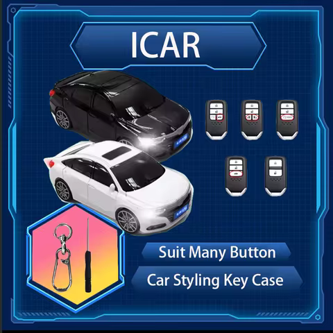 ICAR Car Key Case for Honda 2017 2018 2019 CRV Pilot Accord Civic Jazz Jade Fit HR-V Freed Keyless E