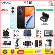 vivo Y18 4G Smartphone | 6+6 / 8+8 GB RAM + 128 / 256 GB ROM | Original vivo Malaysia