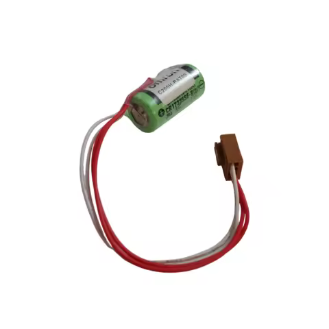 Original New Date Battery C200H-BAT09 3V PLC Lithium Batteries With Connector CR17335SE-R 2/3A