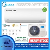 [WEST MSIA] MIDEA MSAG-10CRN8 XTREME COOL (NON INVERTER) R32 AIRCOND (1.0HP, 1.5HP, 2.0HP, 2.5HP)
