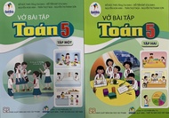 Sách - Toán lớp 5/1+2 & bài tập - cánh diều + bán kèm 1 quyển vở viết
