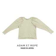 Adam et Rope Blouse Japanese Puff Sleeve Long Sleeve Cream Beige made in japan