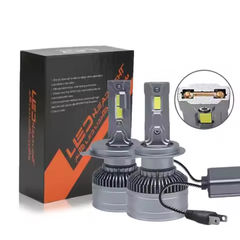 2Pcs/Lot V80 Canbus 110W CSP 3570 12000LM H7 H4 Led Lamp Double Copper Tube Led Lights H11 HB3 9005 