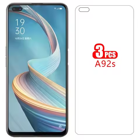 case for oppo a92s cover screen protector tempered glass on oppoa92s a 92s a92 s 6.57 protective pho