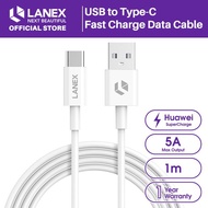Lanex Huawei Super Charge USB To Type-C Cable (5 A/1 M) LTC P01C