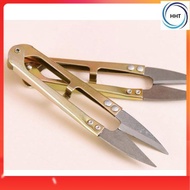 Metal Grip Handy Shears Spring Design Thread Scissors, Cross stitch Scissors Elastic Scissors U-shap