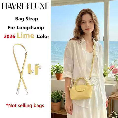 2026 New Leather Bag Strap For Longchamp Mini Lime Durable Fashion Without Punching Modification Bag