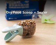 Dry Food Scoop Sealing 2-In-1 Multifunctioan Spoon Pet Dog/Cat/Small Animal Dry Food Measuring Cup Sealer