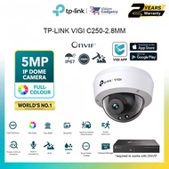 TP-Link VIGI C250 C350 C450 2.8mm 4mm CCTV 5MP Outdoor Full-Color Bullet Turret Poe Camera IP67 NVR