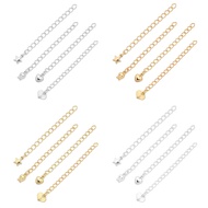 1Pc 18K Gold Plated Copper Extension Extended Tail Chain Rose Star Heart ลูกปัด Charms Extender โซ่สำหรับสร้อยข้อมือทำ DIY แฟชั่นผู้หญิงเครื่องประดับอุปกรณ์เสริม