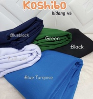 KAIN PASANG KOSHIBO UNIFORM SEKOLAH PLAIN COTTON SILK OPEN METER BIDANG 45 KAIN CHIFFON CREPE PUTIH 