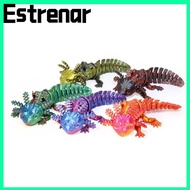 ESTRENAR  Printed Axolotl Model, PLA Multi-jointed Axolotl Action Figure,  Multicolor Movable Fine-t