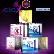 OLO 'Thinnest 001' Condom Classic Ultra Thin Long Lasting Dotted Hyaluronic Acid 10pcs Kondom OLO Ta