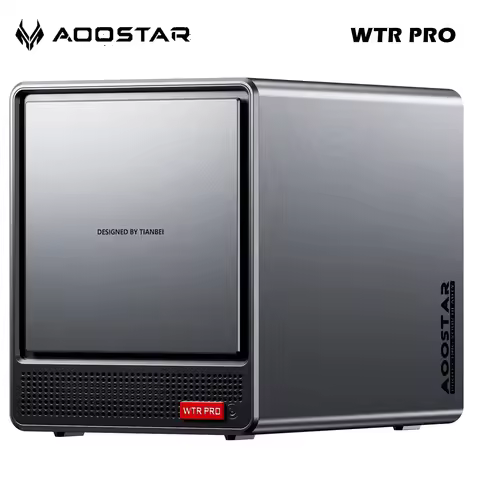 AOOSTAR WTR Pro NAS Mini PC With 4 Bay Intel N100/N150 DDR4 3200MHz supports2.5/3.5" HDD*4 M.2 2280