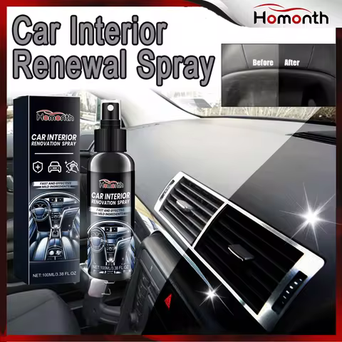 Car Interior Cleaner Spray Dashboard Restorer Leather Seat Cleaner Interior Detailing Kit Car Interi