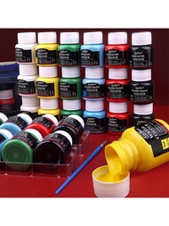 12 Colors X 25ml/0.84oz Art Set, Acrylic, Watercolor, Poster, Glass,Fabric,Gouache Paint Set,Suitabl