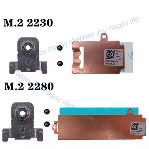 N.. MHKK8 FJ75H 26X1Y M.2 2230 2280 SSD Heatsink Bracket For Alienware M15 R5 R6