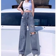 Women's jeans, loose culottes, ripped Baggy jeans Baggy jeans women Baggy jeans perempuan