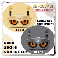 8” Speaker Mic Burung Hantu Viral SDRD SD-306 / 306 PLUS Wireless Bluetooth Dual Microphone Karaoke 