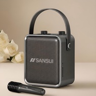 Speaker Portable PA System Karaoke Microphone Stereo Sound Long Battery Life Bass Subwoofer Home Par