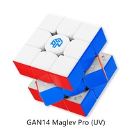 NJISD GAN 14 Maglev Pro ลูกบาศก์ความเร็วแม่เหล็กแบบไม่มีสติกเกอร์3X3 Professional 14ของเล่นปริศนาลูก