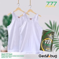 Men's Singlet 777 | Men's Undershirts Small777s | Men's Sleeveless Underwear in White POLOS - Gedabu