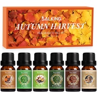 SALKING Autumn Fragrance Oils, Premium Fall Essential Oils for Diffuser, Scented Oils Gift Set for S