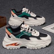 Trend TT38 6cm Height Increasing Sole Men's Sneakers in Khaki-Green