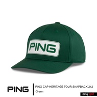 PING CAP HERITAGE  TOUR SNAPBACK 242  LIMITED PING CAP MEN หมวกกอล์ฟ หมวกกีฬาผู้ชาย