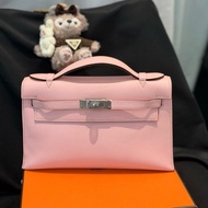 🌸愛馬仕 Hermes mini Kelly一代 手提包 櫻花粉3Q色 swift皮 
